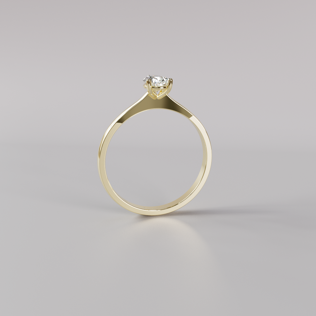 Pear Diamond Ring - 0.5ct