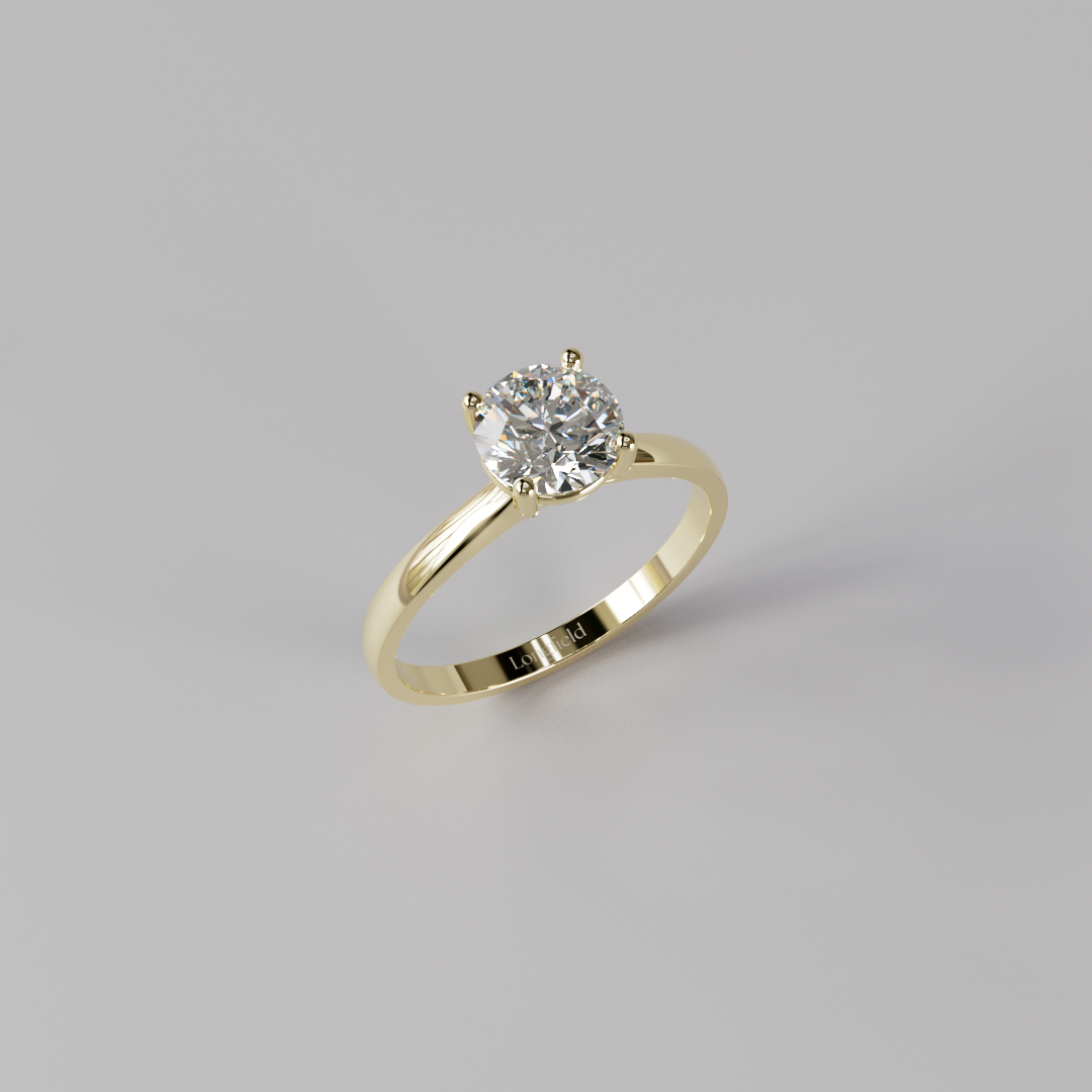 Round Diamond Ring - 1ct