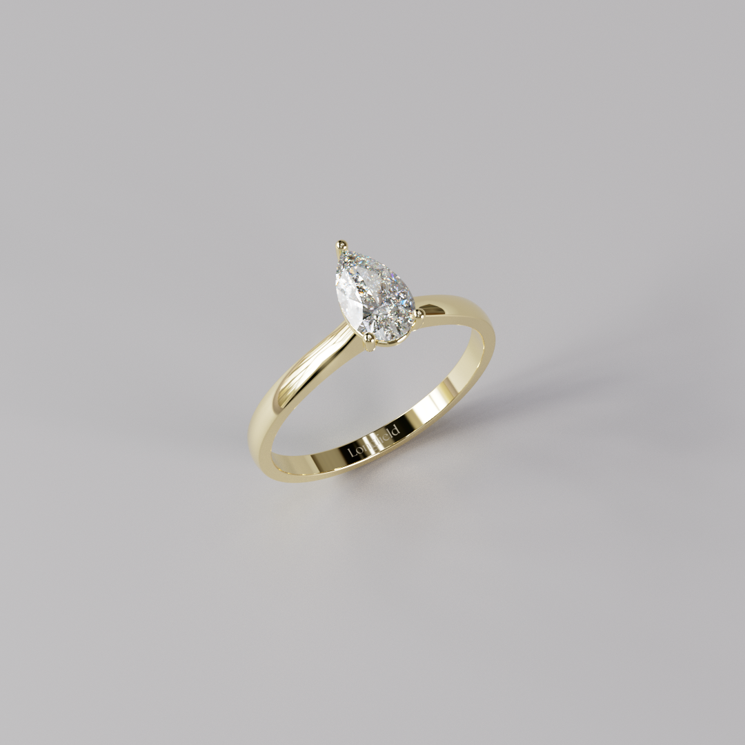 Pear Diamond Ring - 0.5ct