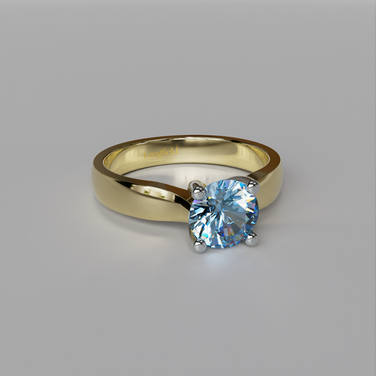 The Love Classic Blue - Two Tone Yellow White Gold