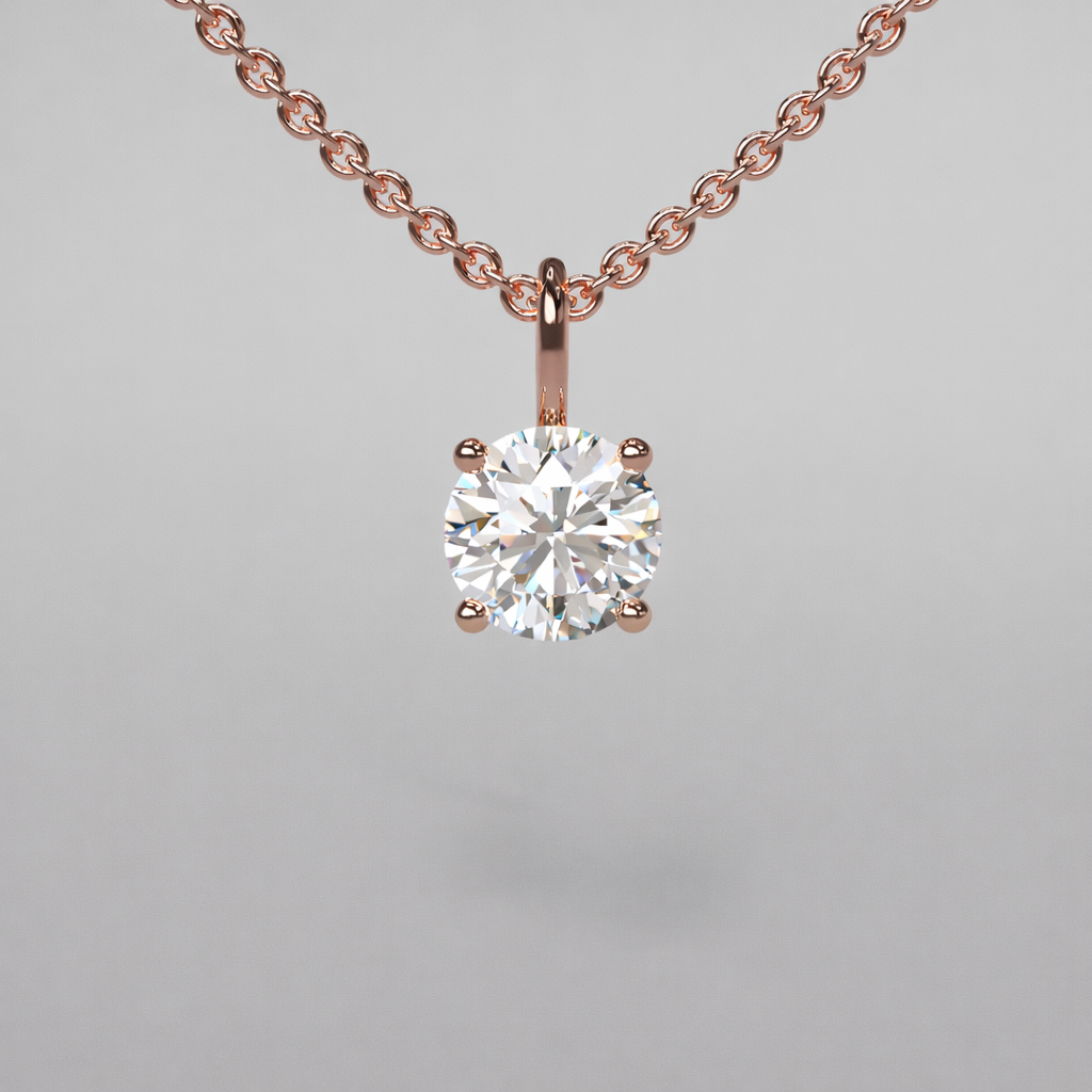 Round Diamond Pendant - 0.5ct
