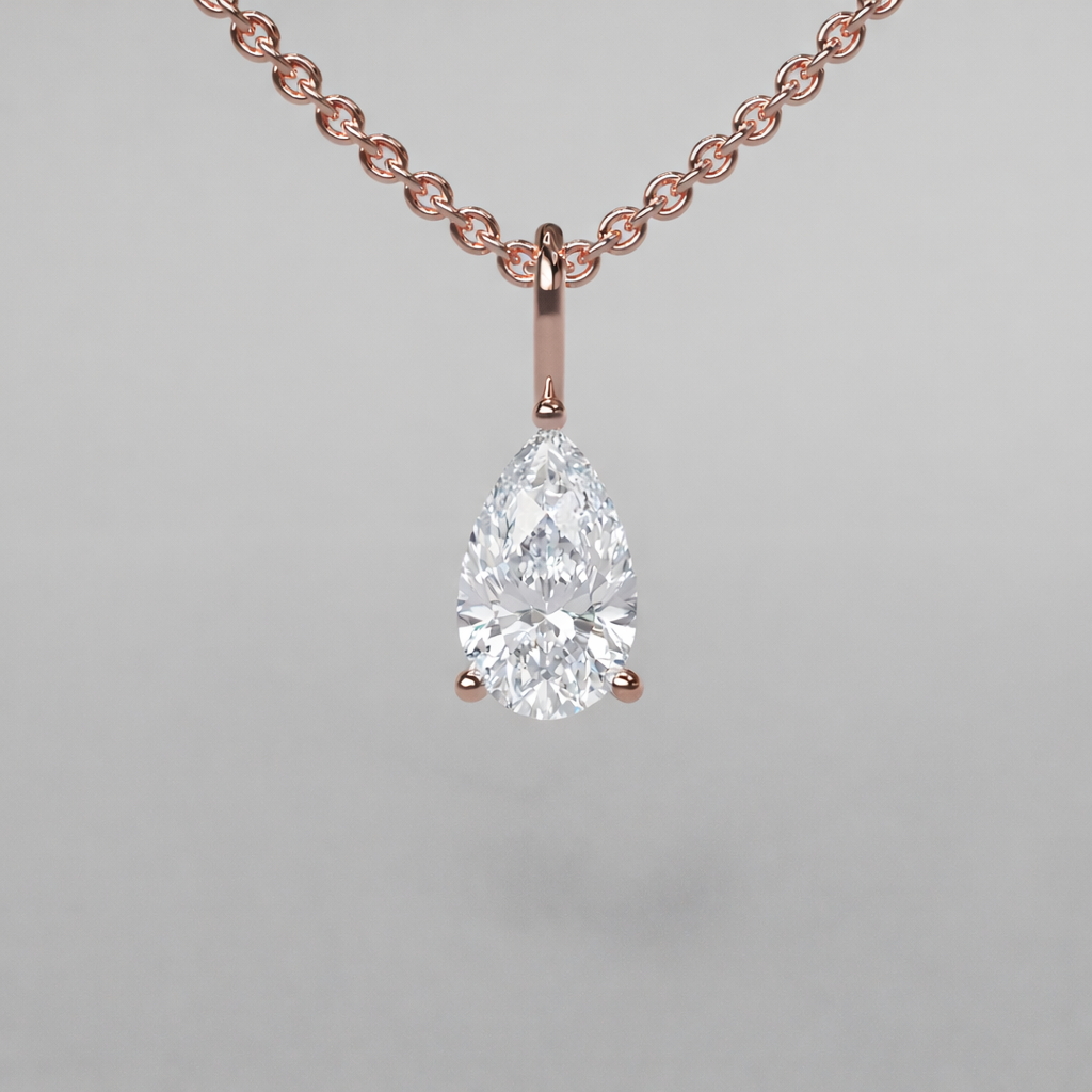 Pear Diamond Pendant - 0.5ct