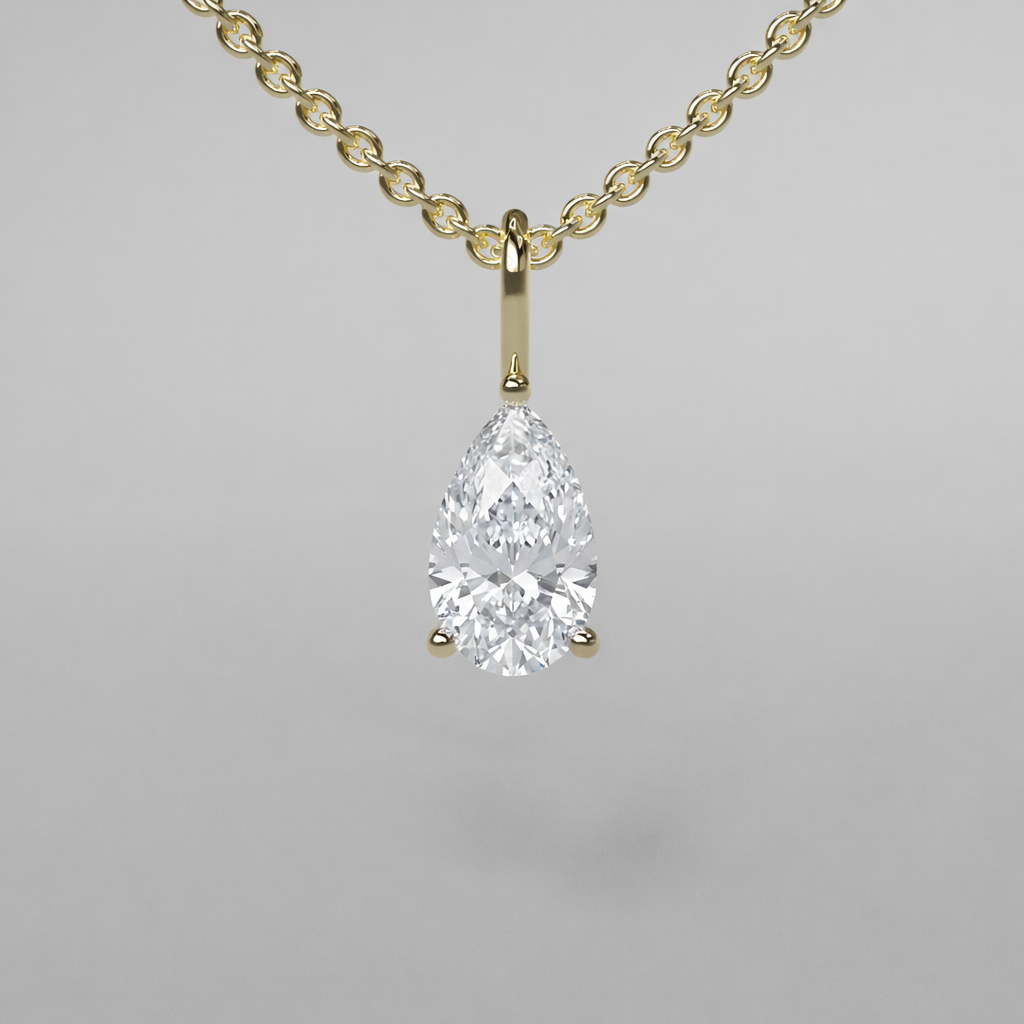 Pear Diamond Pendant - 0.5ct
