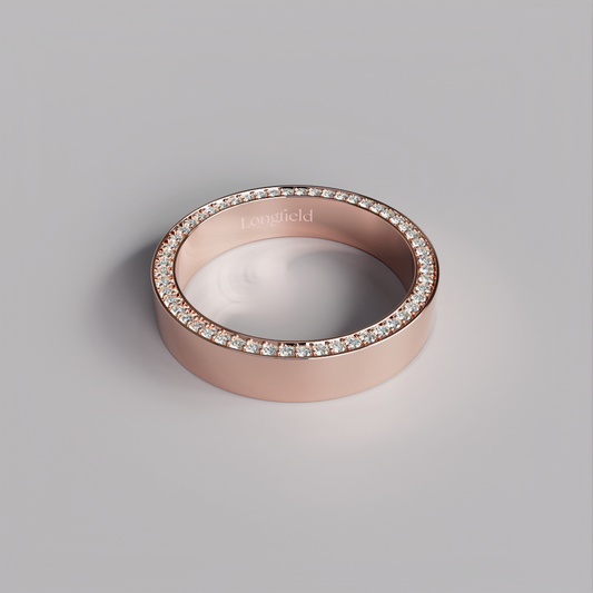 Diamond Band (M) - Rose Gold