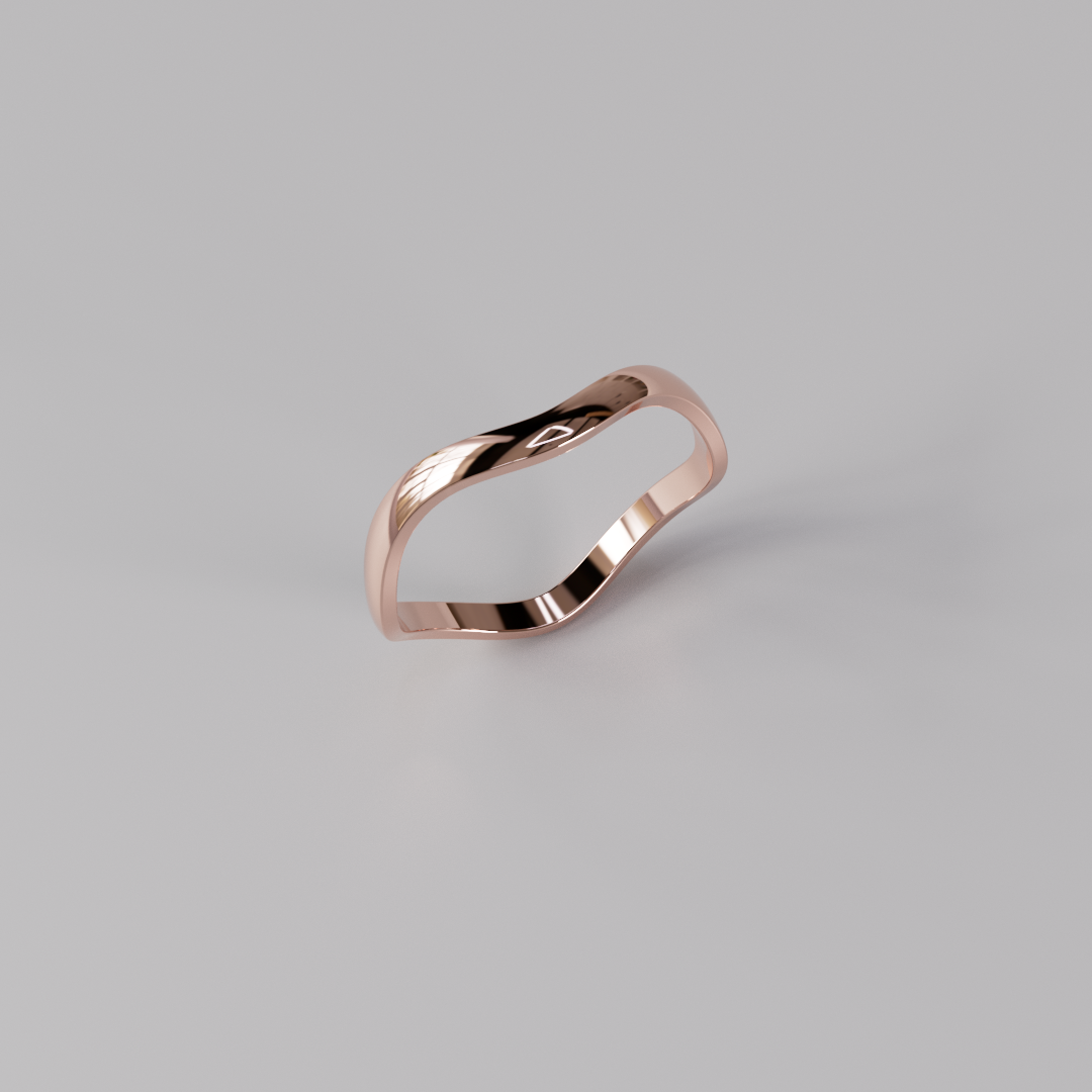 Stacking Curved Ring