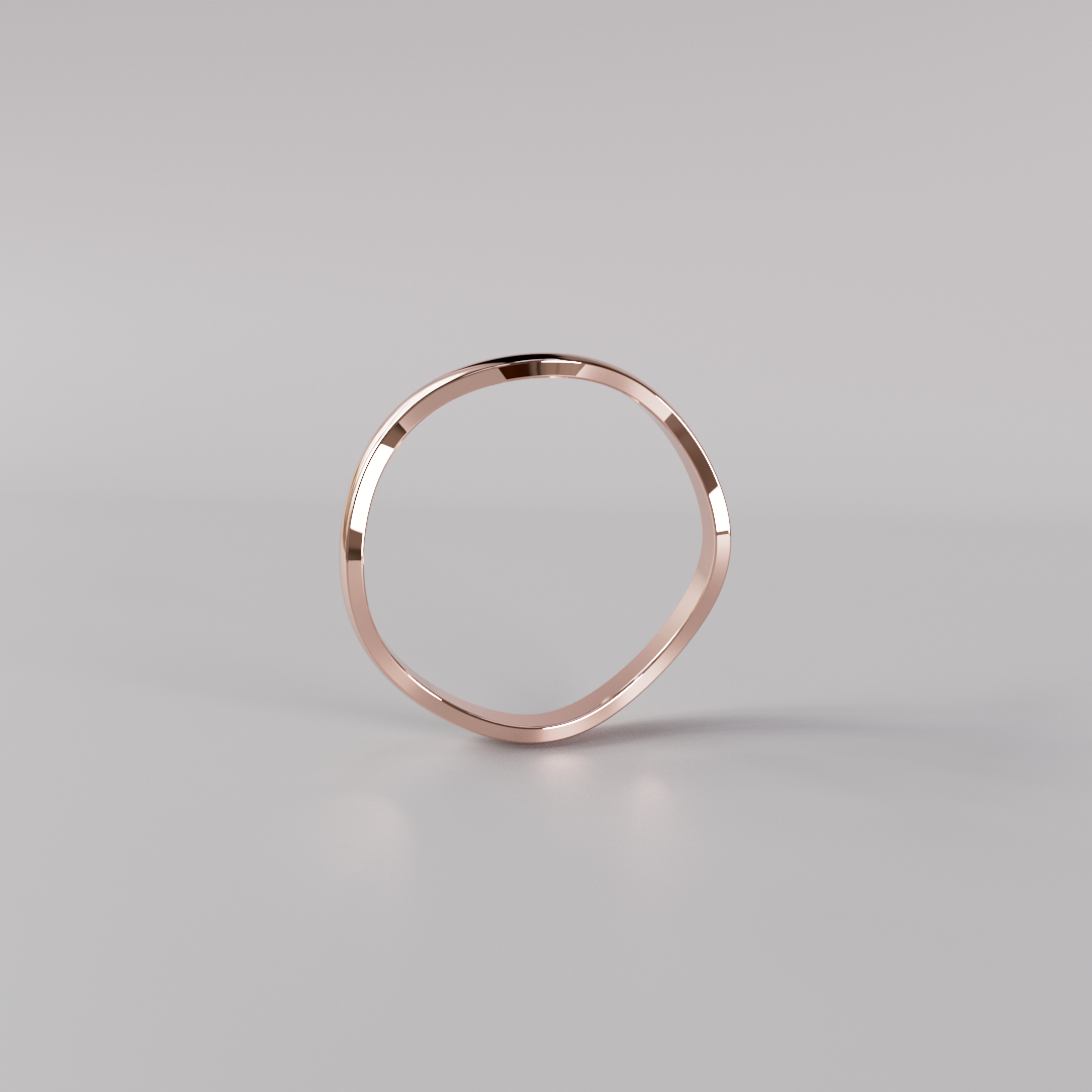 Stacking Curved Ring