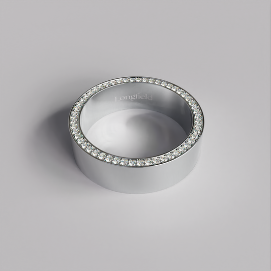 Diamond Band (L) - White Gold