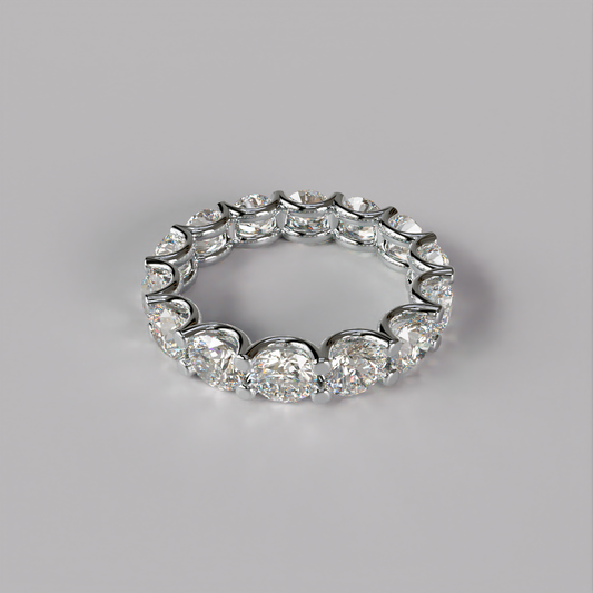 Eternity Ring Bow (L) - White Gold