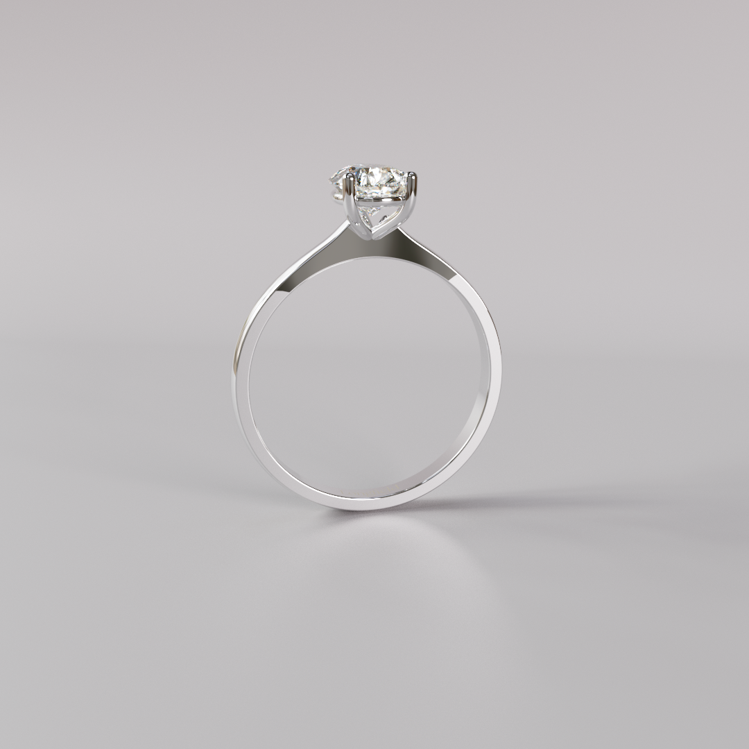 Pear Diamond Ring - 1ct