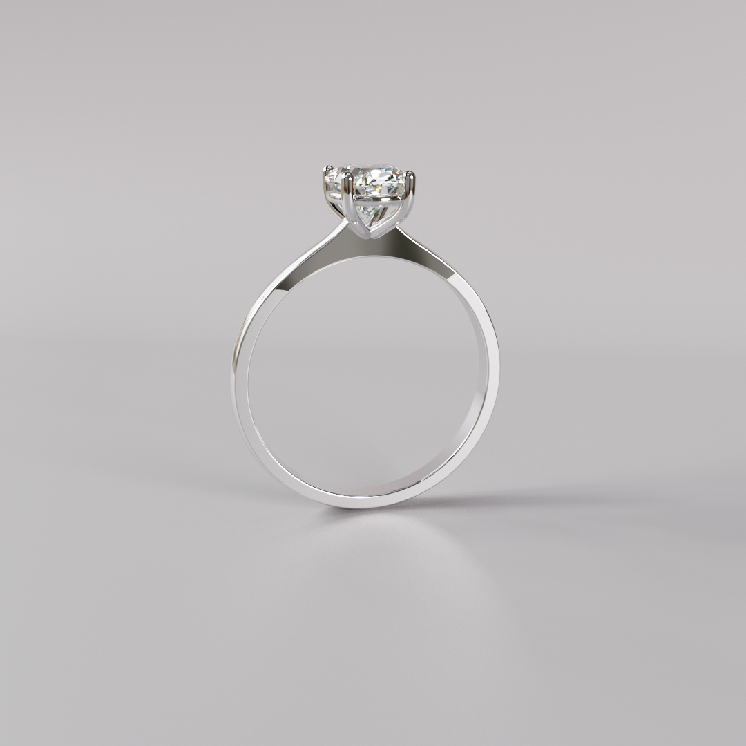 Oval Diamond Ring - 1ct