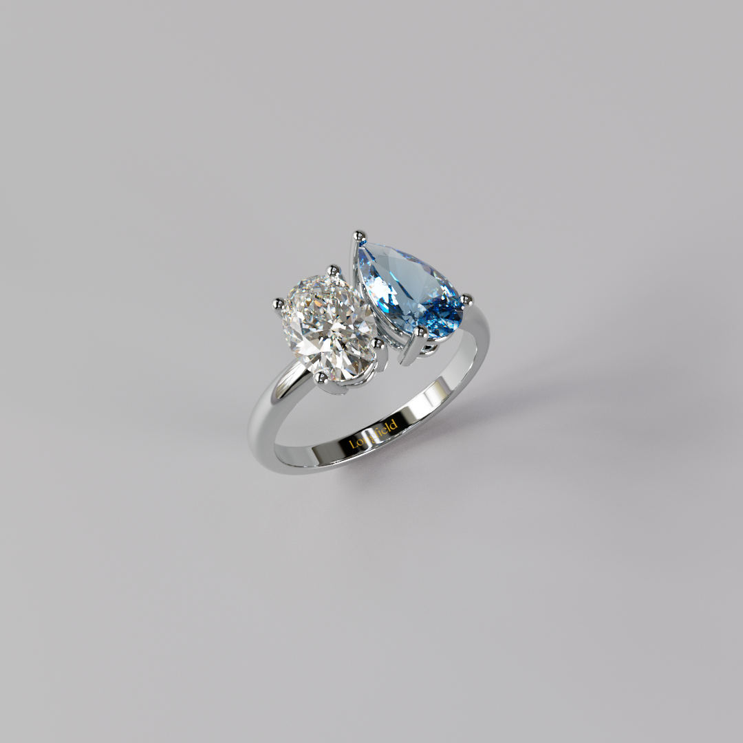 Toi et Moi Ring Oval & Pear