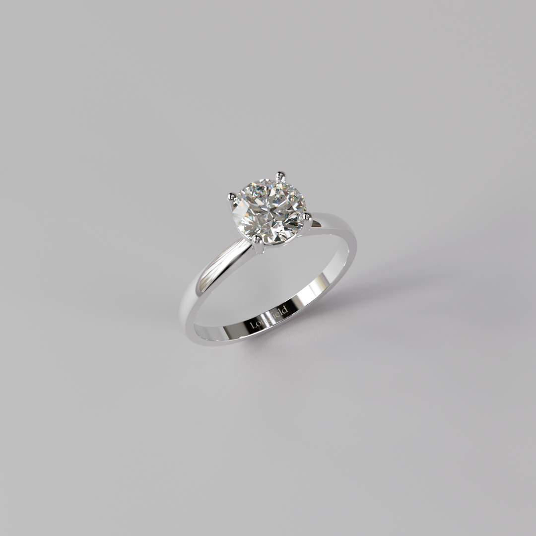 Round Diamond Ring - 1ct