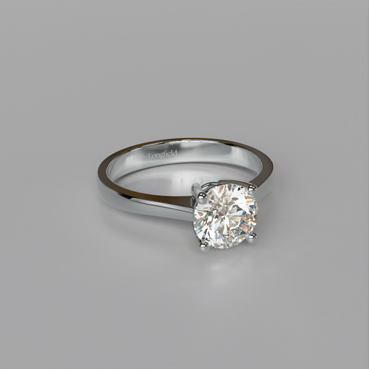 The Love Solitaire - White Gold