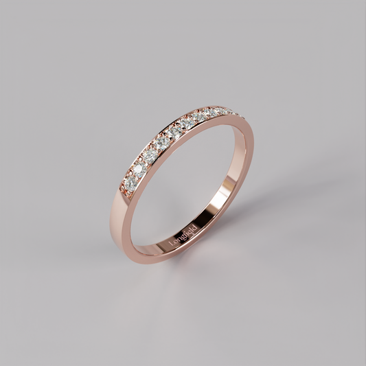Diamond Row Ring - Rose Gold