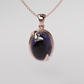 Amethyst Pendant - Rose Gold