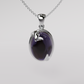 Amethyst Pendant - White Gold