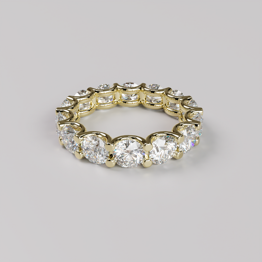 Eternity Ring Bow (L) - Yellow Gold