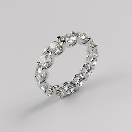 Eternity Ring Bow (L) - White Gold