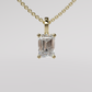 Emerald Diamond Pendant - Yellow Gold