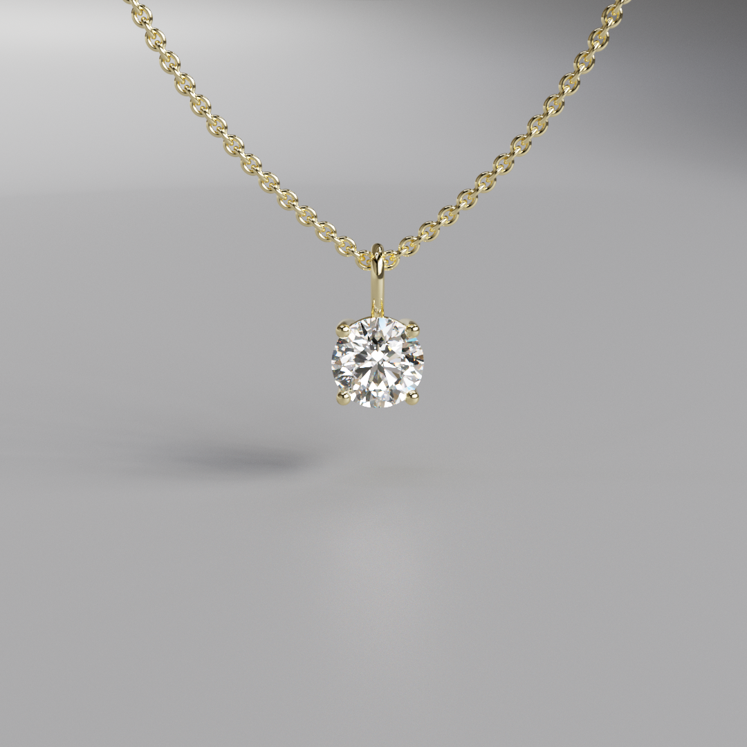 Round Diamond Pendant - 0.5ct