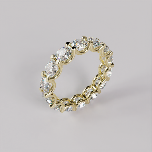Eternity Ring Bow (L) - Yellow Gold