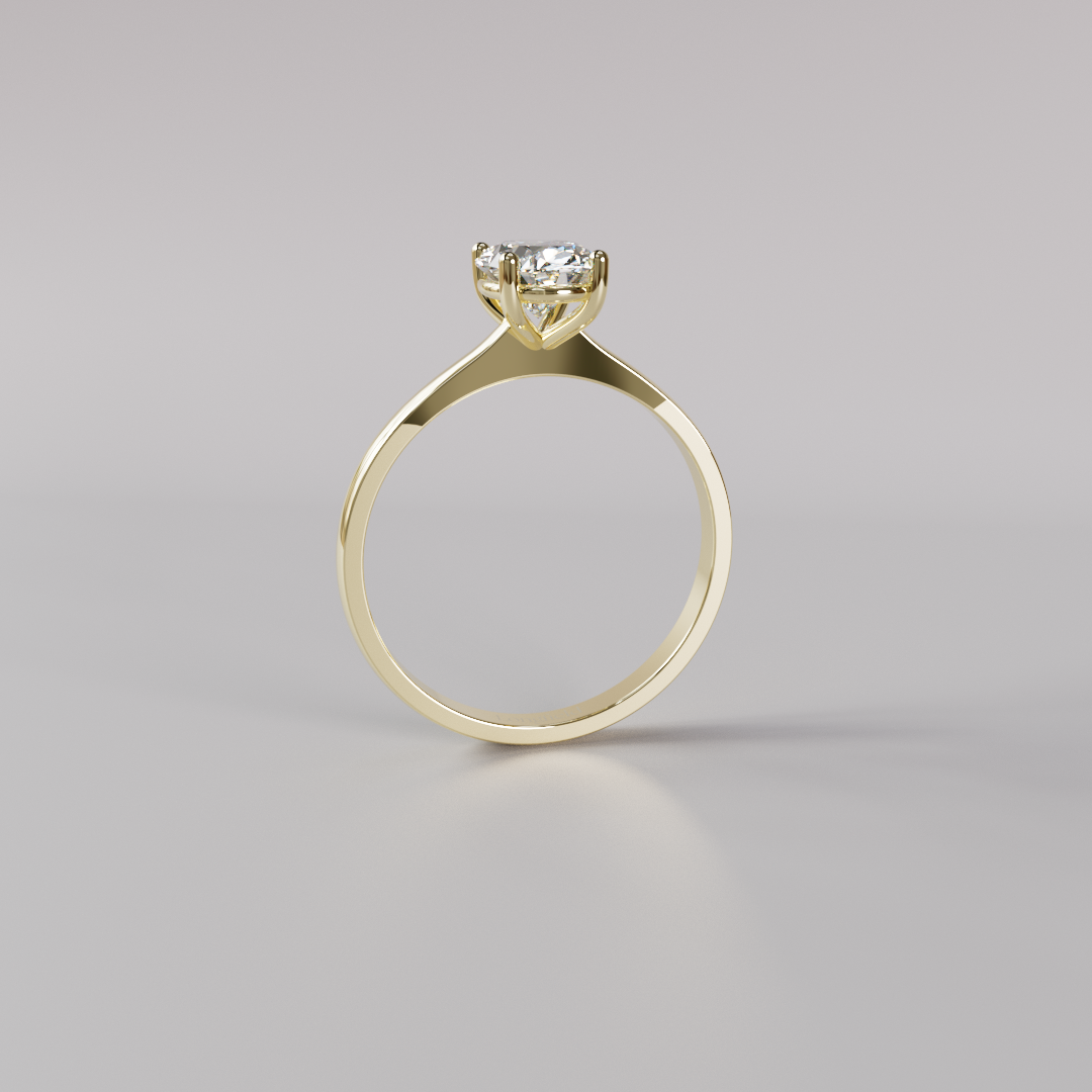 Oval Diamond Ring - 1ct