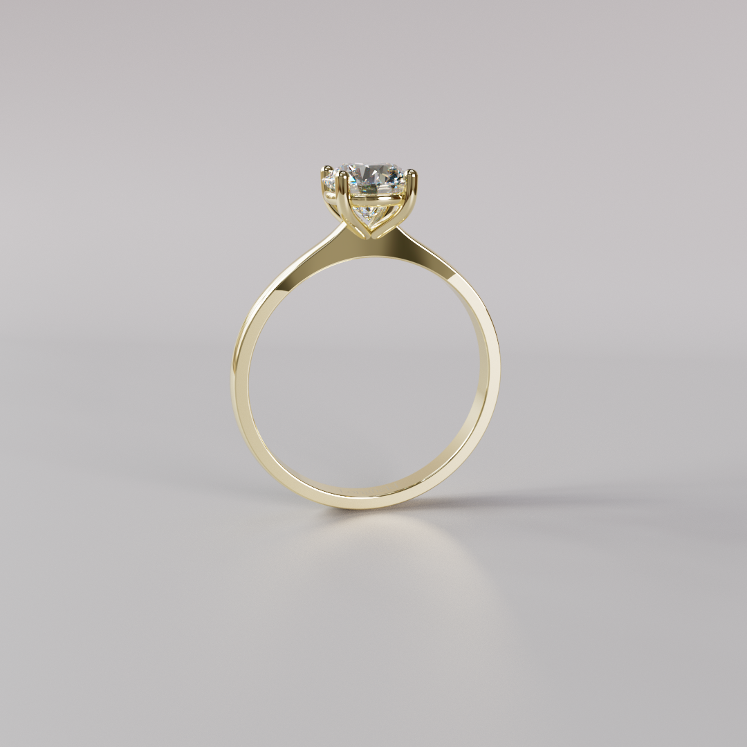 Round Diamond Ring - 1ct