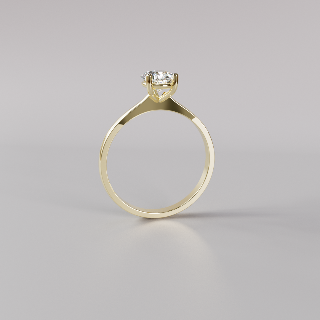 Pear Diamond Ring - 1ct