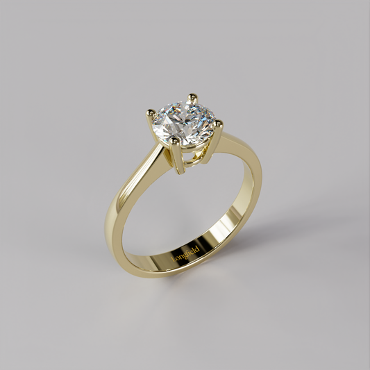 The Love Solitaire - Yellow Gold