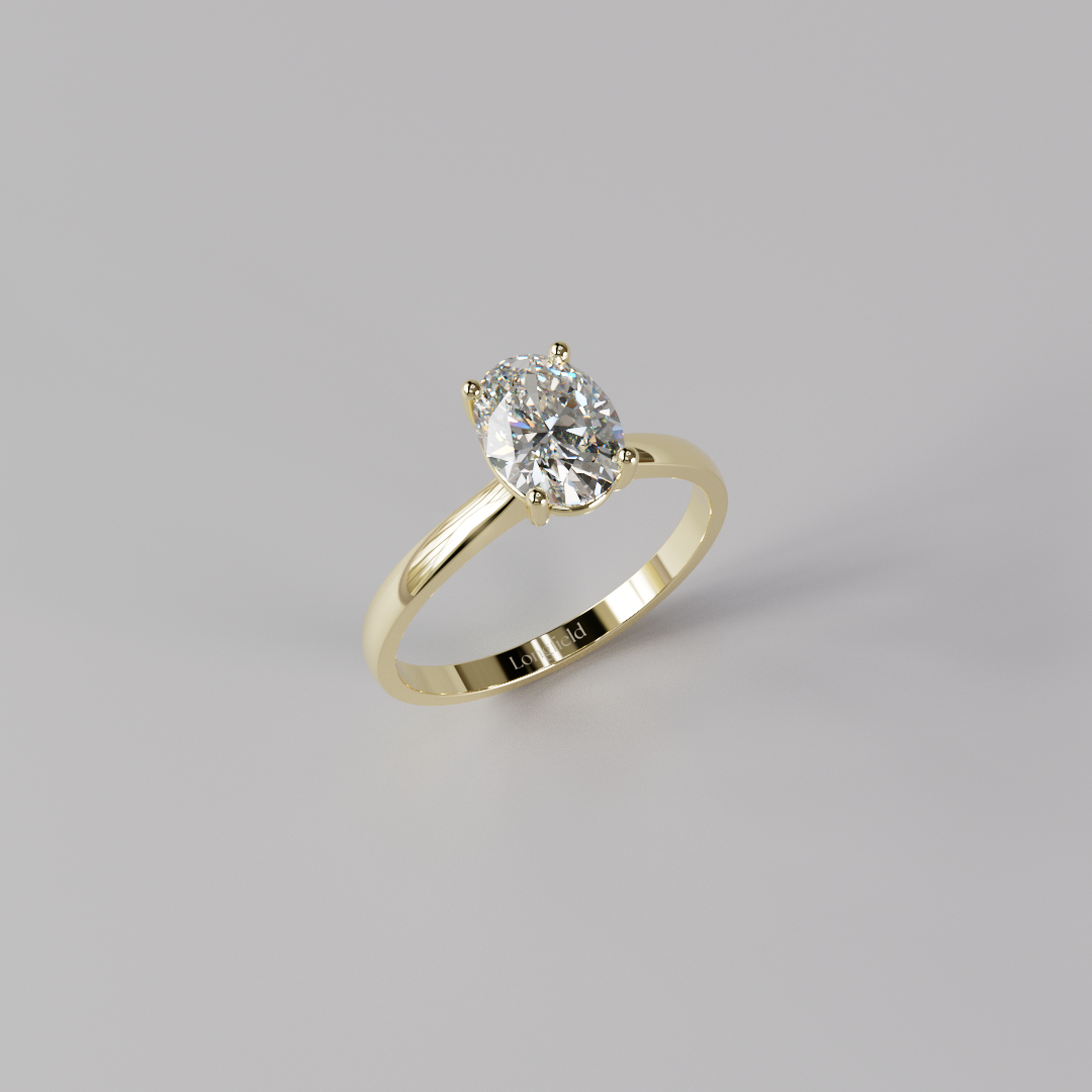 Oval Diamond Ring - 1ct
