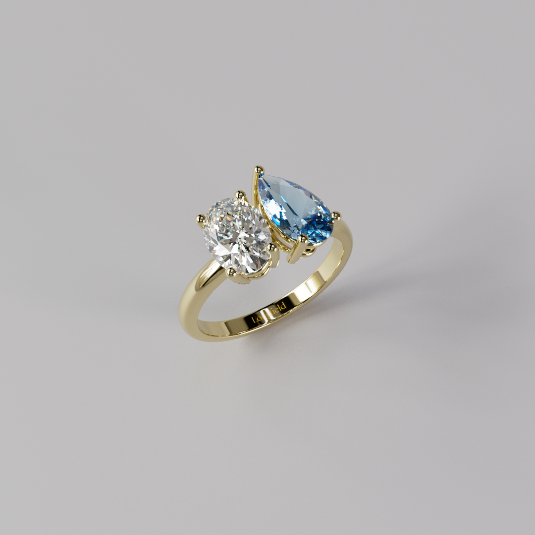 Toi et Moi Ring Oval & Pear