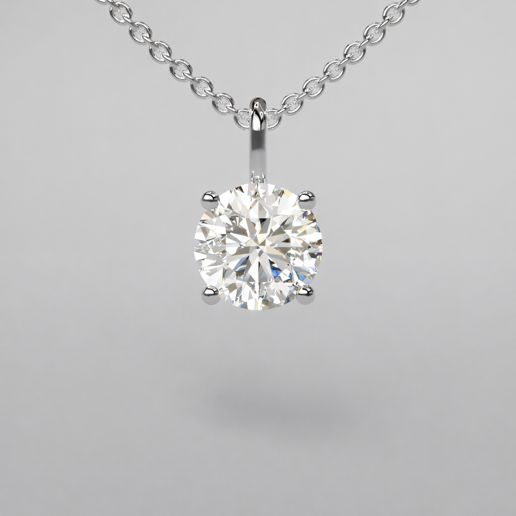 Round Diamond Pendant - 1ct