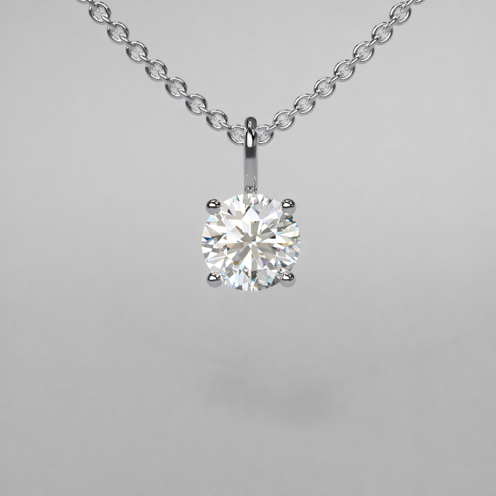 Round Diamond Pendant - 0.5ct