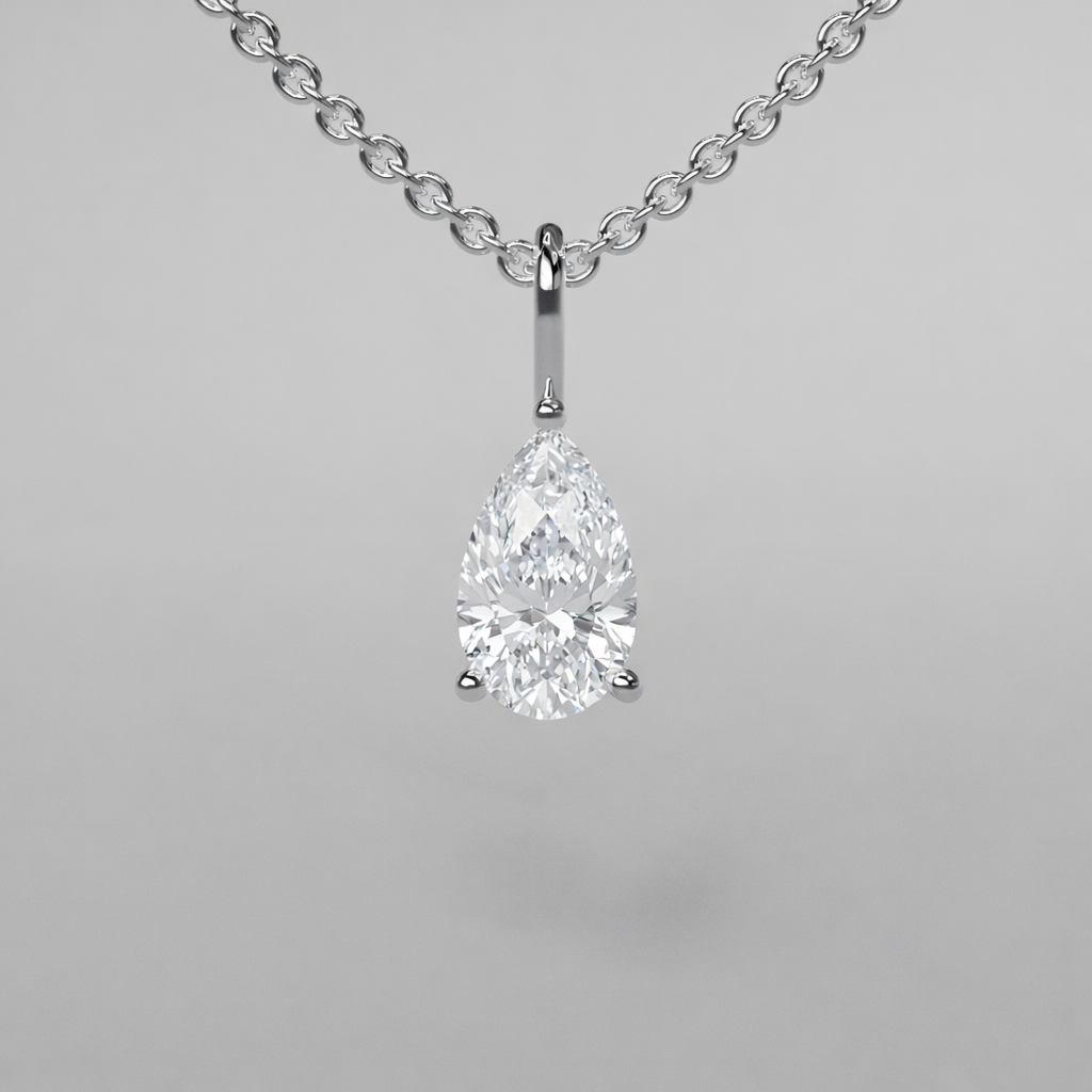 Pear Diamond Pendant - 0.5ct