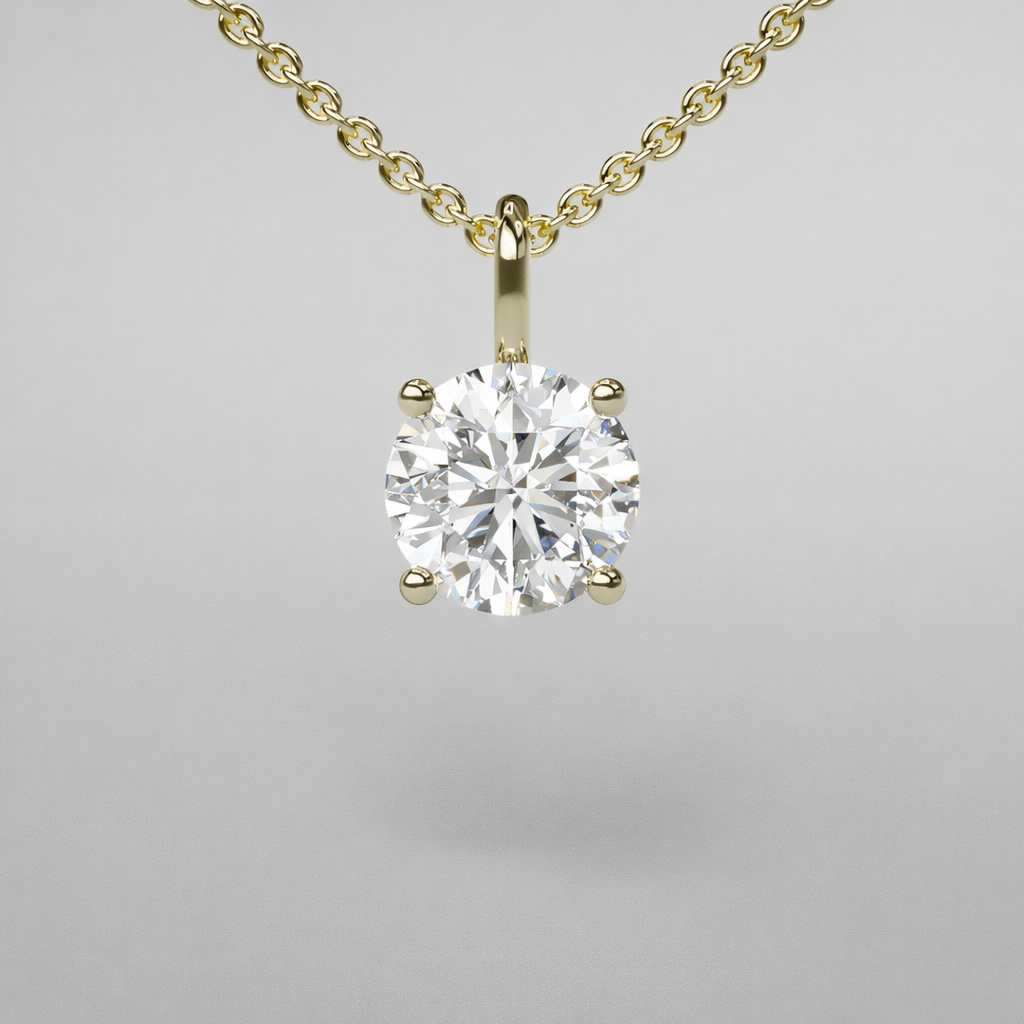 Round Diamond Pendant - 1ct