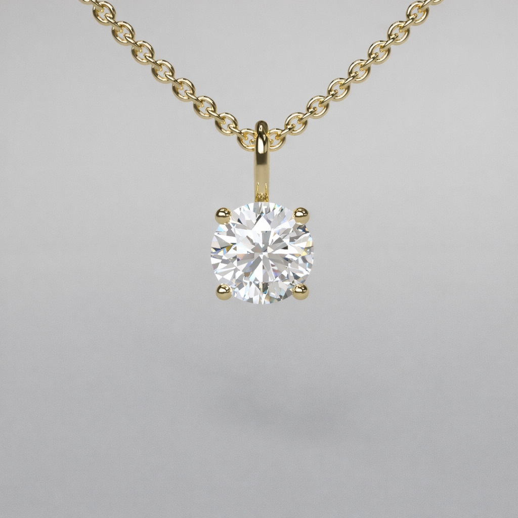 Round Diamond Pendant - 0.5ct