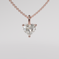 Heart Diamond Pendant - Rose Gold
