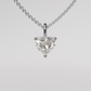 Heart Diamond Pendant - White Gold