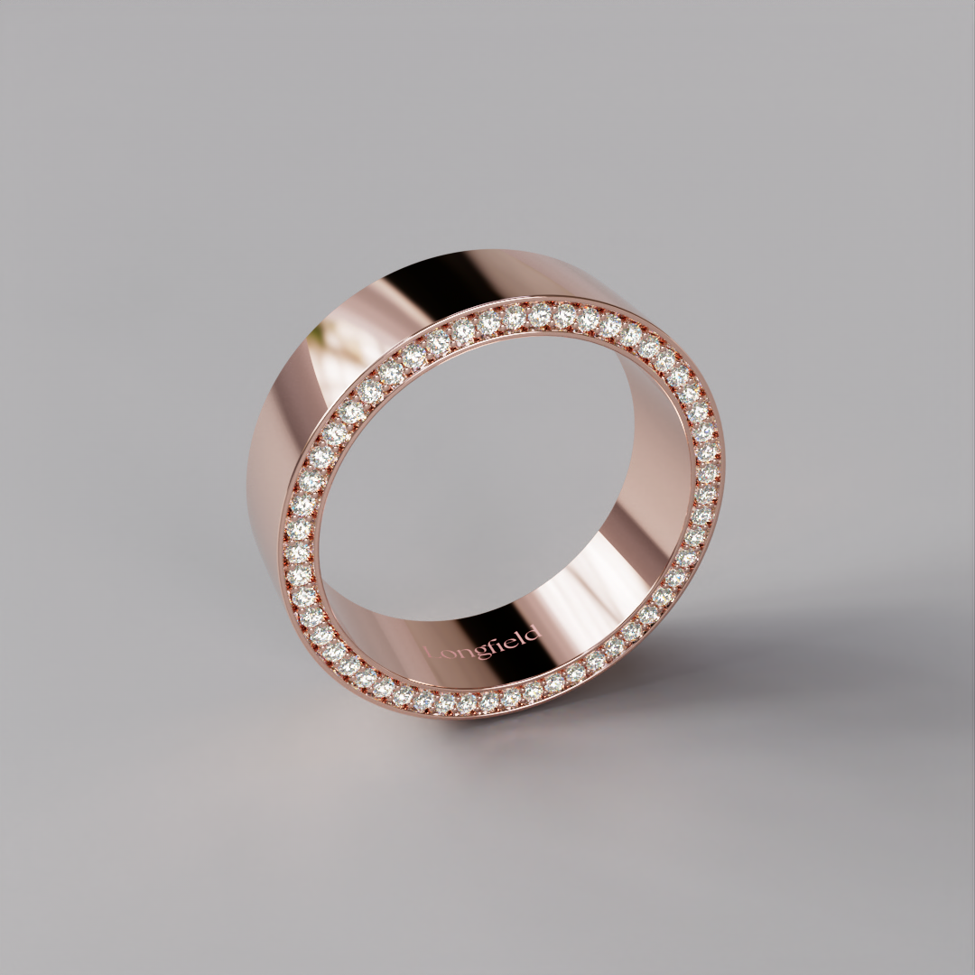 Diamond Band (L) - Rose Gold