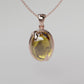 Citrine Pendant - Rose Gold