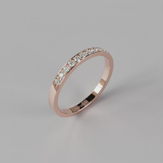 Diamond Row Ring - Rose Gold