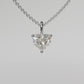 Heart Diamond Pendant - White Gold