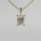 Emerald Diamond Pendant - Yellow Gold