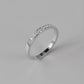 Diamond Row Ring - White Gold