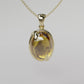 Citrine Pendant - Yellow Gold