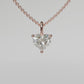 Heart Diamond Pendant - Rose Gold