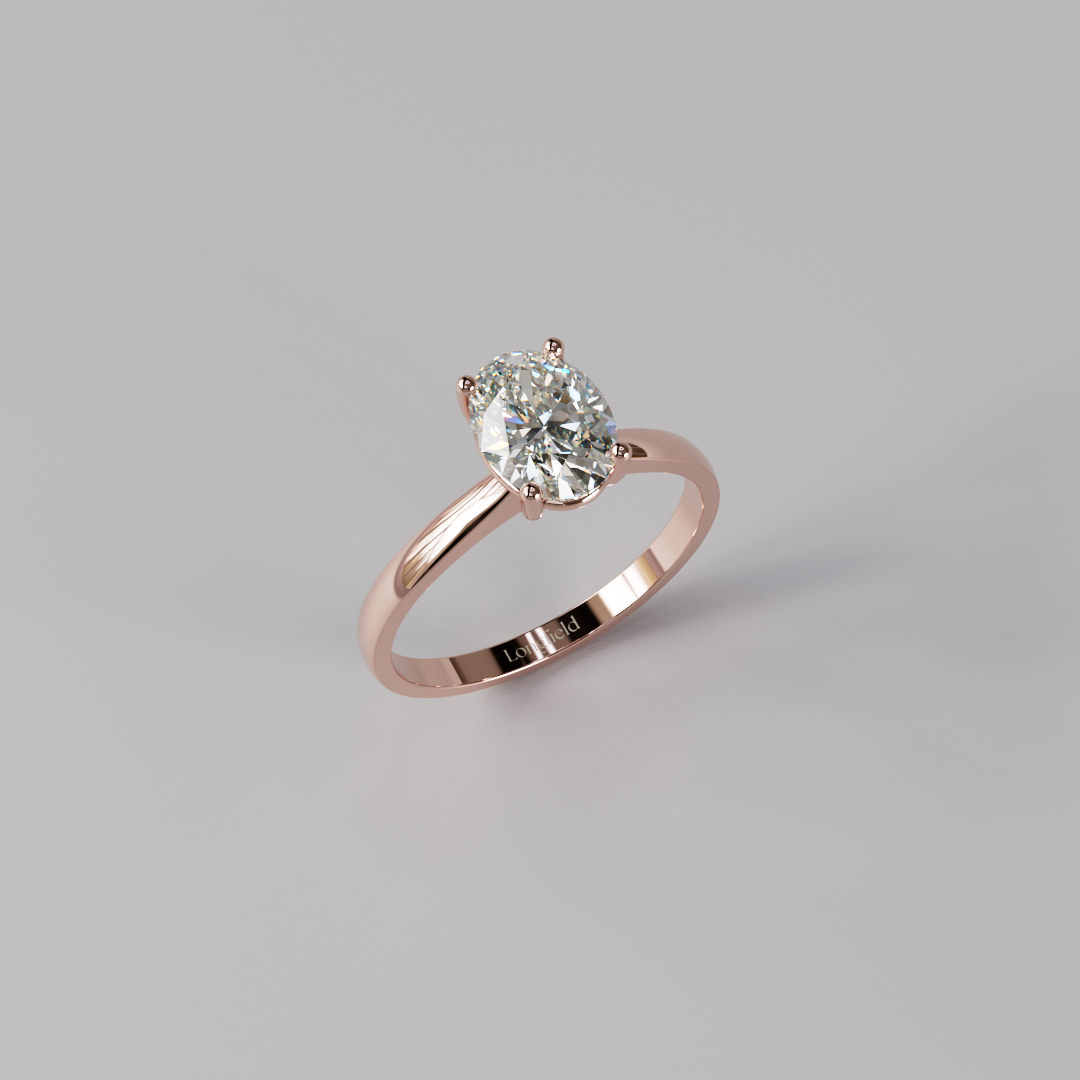 Oval Diamond Ring - 1ct