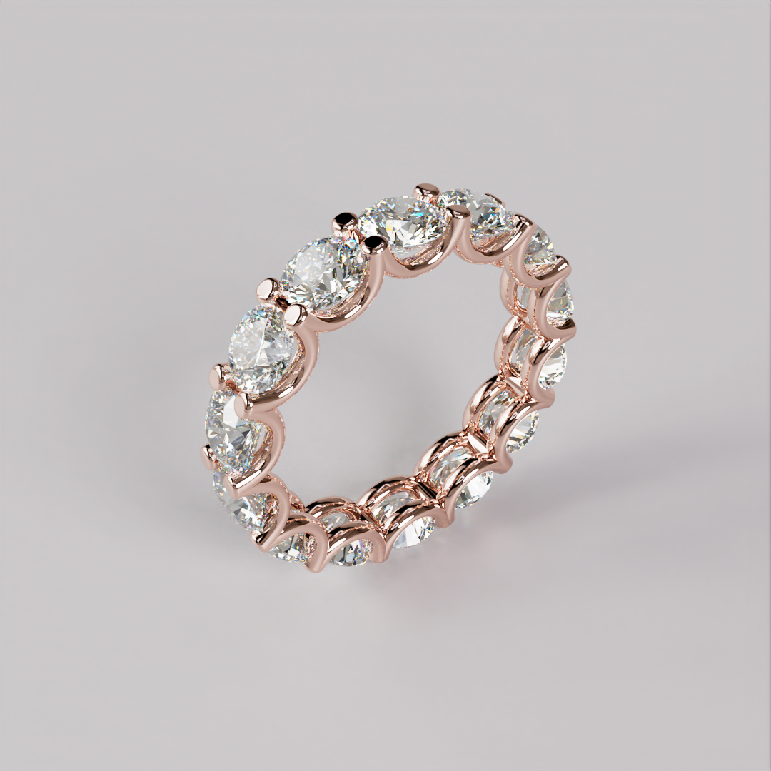 Eternity Ring Bow (L) - Rose Gold