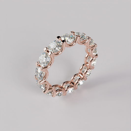 Eternity Ring Bow (L) - Rose Gold