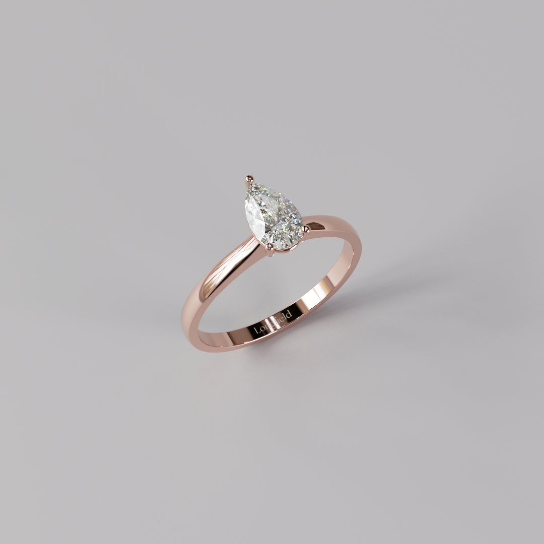 Pear Diamond Ring - 0.5ct